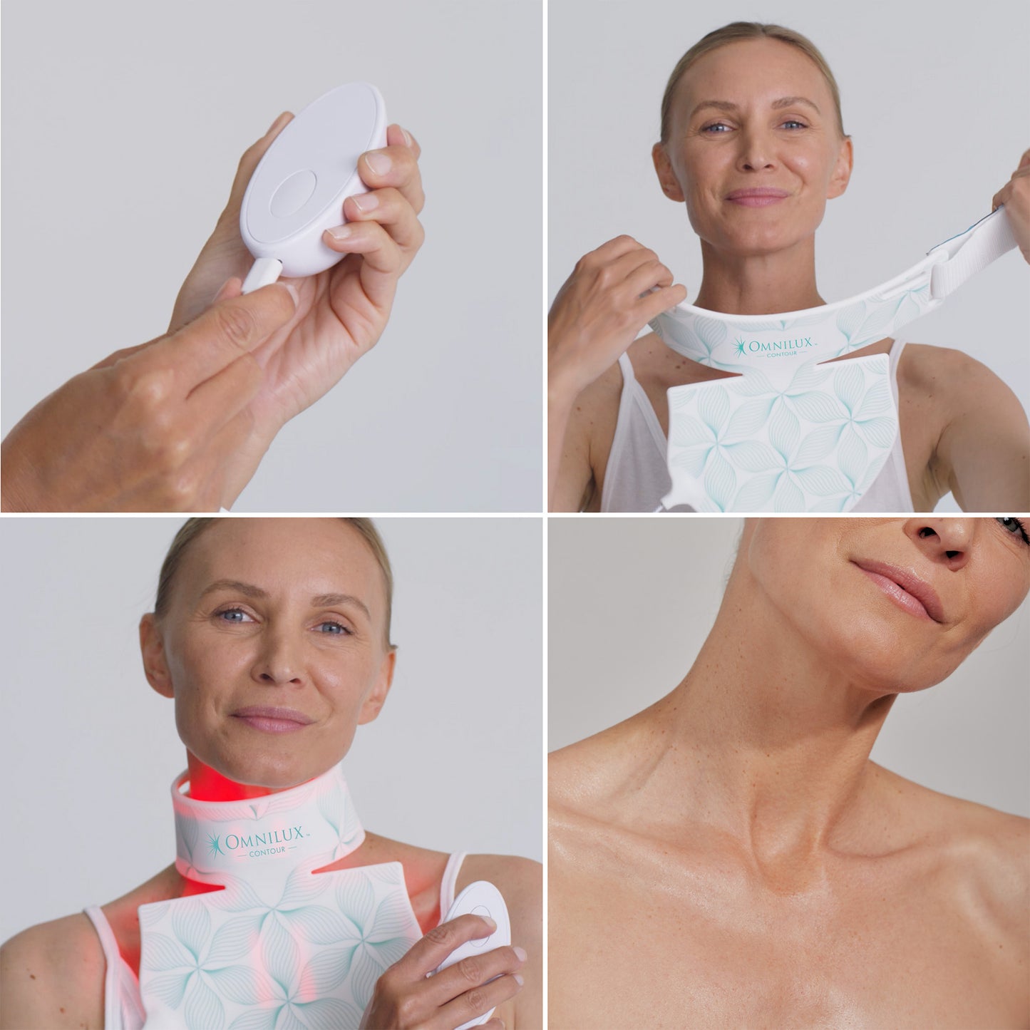 Omnilux Contour Neck & Décolleté LED Light Therapy Mask