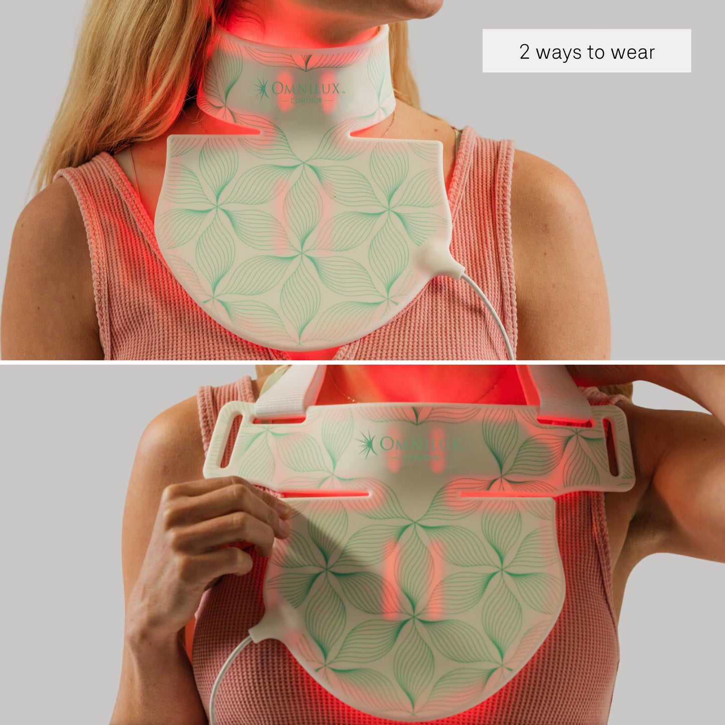 Omnilux Contour Neck & Décolleté LED Light Therapy Mask