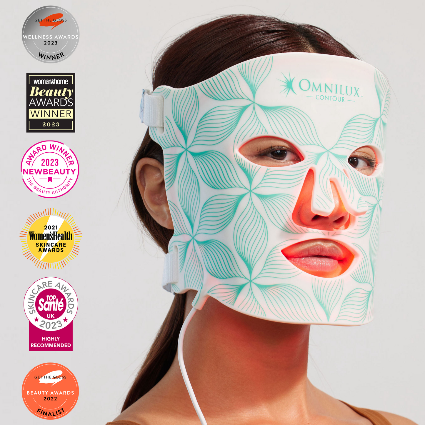 Omnilux Contour Face LED Light Therapy Mask